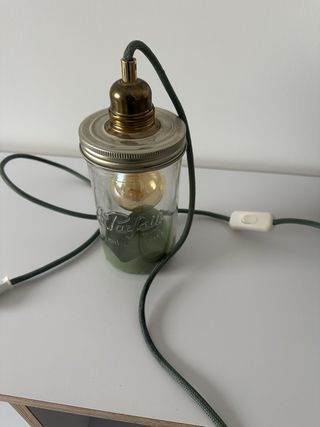 Lámpara de cristal verde malumineuse