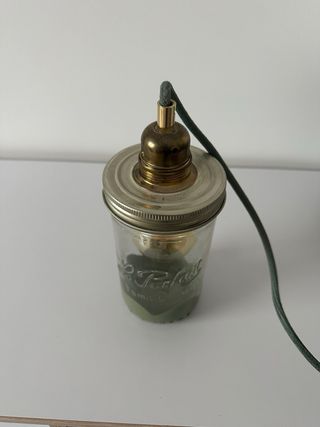 Lámpara de cristal verde malumineuse