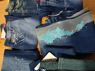 Lote 9 Pantalones Vaqueros Mujer