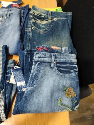 Lote 9 Pantalones Vaqueros Mujer