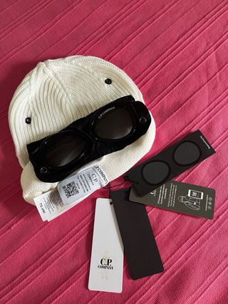 Pasamontañas CP Company Gafas Integradas Blanco