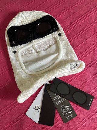 Pasamontañas CP Company Gafas Integradas Blanco