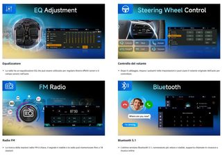 Autoradio 1DIN con CarPlay e Android Auto - Nuova