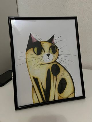 Cuadro decorativo gato