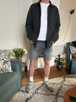 Vaqueros cortos Dehman grises