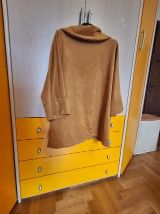 Giacca in camoscio marrone