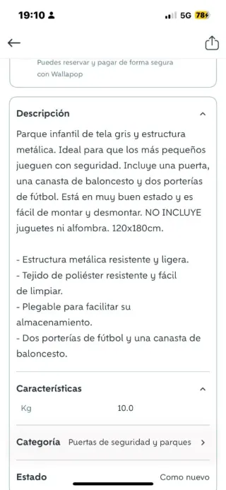 Parque infantil bebé con canasta y portería.