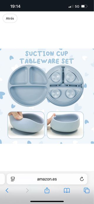 Vajilla Silicona Bebé Pack Completo