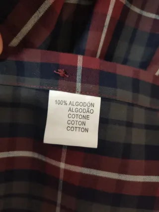 Camisa de cuadros para hombre