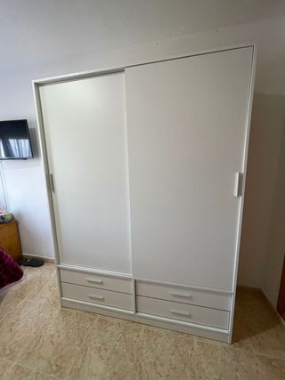 Armario puertas correderas blanco