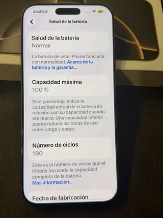 iPhone 16 Pro Max Plata Batería 100%