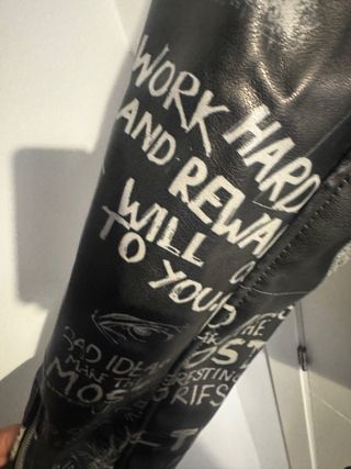 Chaqueta Zara Negra Estampada