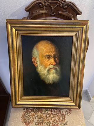 2 Cuadros Retratos Hombres Antiguos