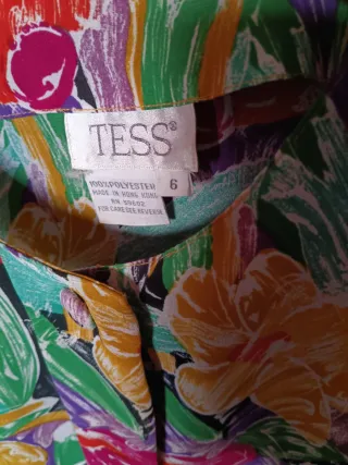 Blusa Vintage Estampada Multicolor