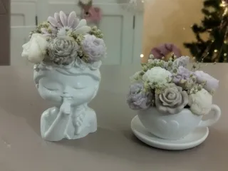 Candele e creazioni in gesso ceramico