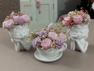 Candele e creazioni in gesso ceramico