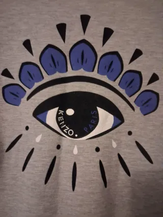 Vestido Kenzo gris y negro
