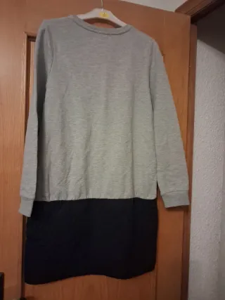 Vestido Kenzo gris y negro