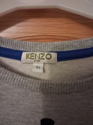 Vestido Kenzo gris y negro
