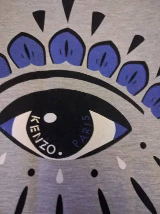 Vestido Kenzo gris y negro