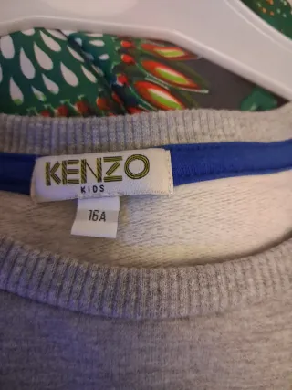Vestido Kenzo gris y negro