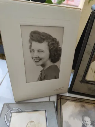 Lote fotos antiguas mujeres y niños