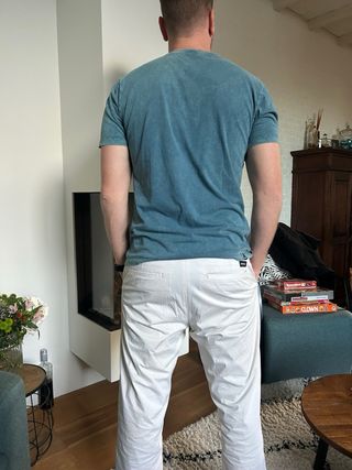 Camiseta DENHAM Talla M Verde Azulado