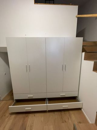 Armario 4 puertas blanco