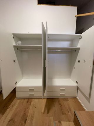 Armario 4 puertas blanco