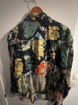 Camisa Zara Estampada Flores Talla S