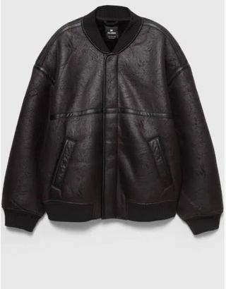 Chaqueta Bomber Efecto Piel Borreguillo Pull&Bear