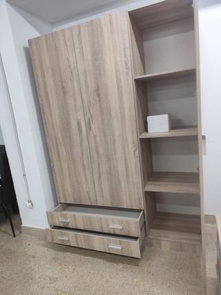 Ropero 3 Puertas 150cm Madera