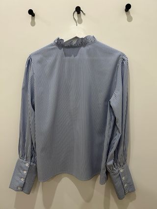 Camisa rayas azul y blanco talla L