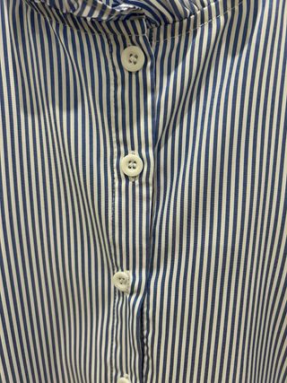 Camisa rayas azul y blanco talla L