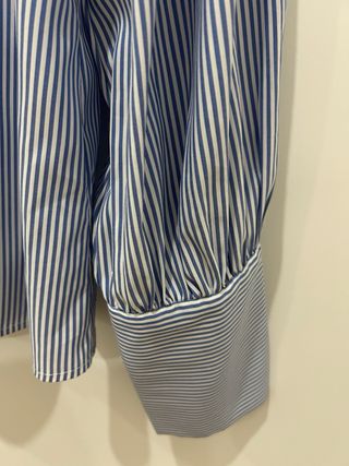 Camisa rayas azul y blanco talla L