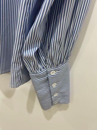 Camisa rayas azul y blanco talla L