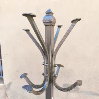 Perchero Art Deco Metal Plateado