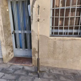 Perchero Art Deco Metal Plateado