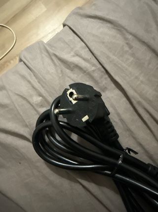 Cable de alimentación europeo negro