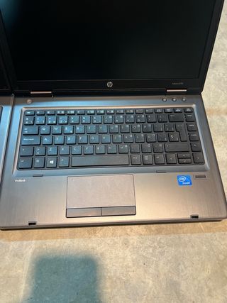 Lote 3 Portátiles HP 6470b aluminio funcionando