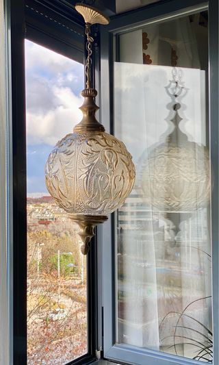 Lampada a Sospensione Francese Vintage Anni '60