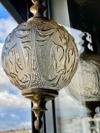 Lampada a Sospensione Francese Vintage Anni '60