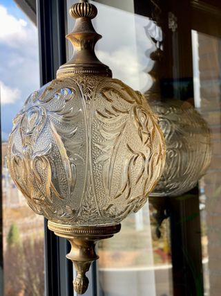 Lampada a Sospensione Francese Vintage Anni '60