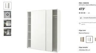 Armario Pax / Hasvik IKEA Blanco