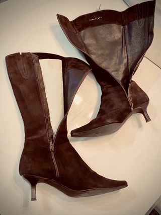 Botas de tacón marrones