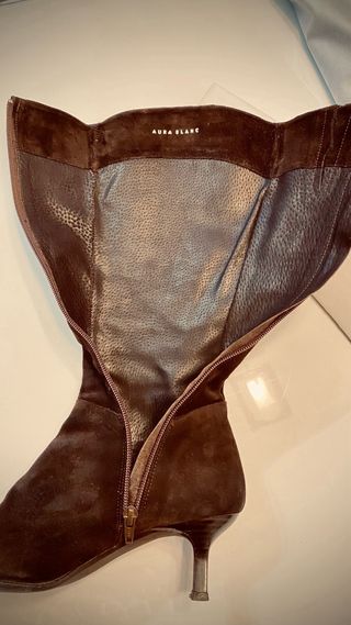 Botas de tacón marrones