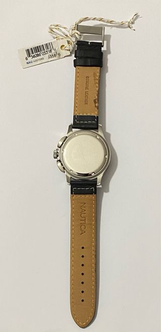 Orologio Nautica Chrono Uomo 44mm Nero Argento