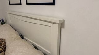 Cabecero de cama de madera blanco