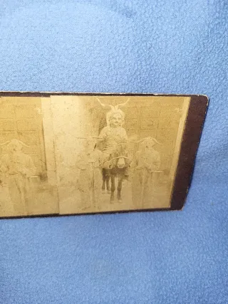 Foto estereoscópica antigua Sant Antoni