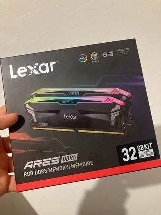 2x Lexar ARES DDR5 RGB (2x16GB) 6400MHz total 64gb
